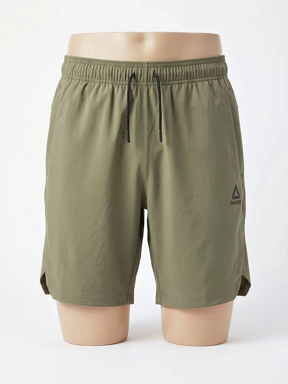 Reebok Speedwick Stretch Performance Knit Active Short Athletic Shorts Green